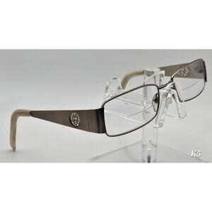 Anne Klein AK9103 509 Eyeglasses 52-17-135 Gold Tone Designer Cut Out Frames